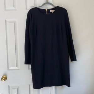 Michael Kors Black Long Sleeve Shift Dress
